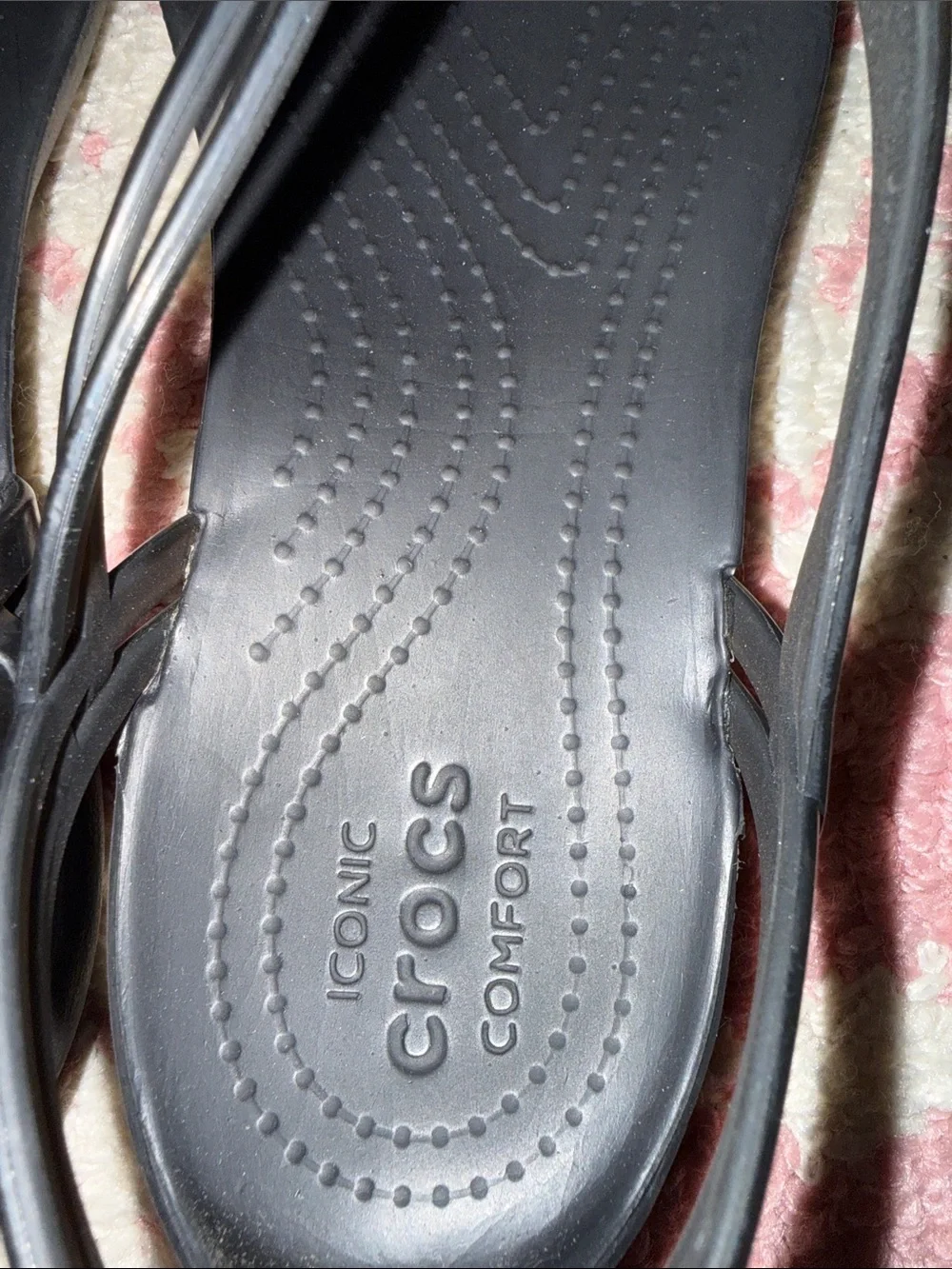 CROCS Black Sandal with Smoky Straps